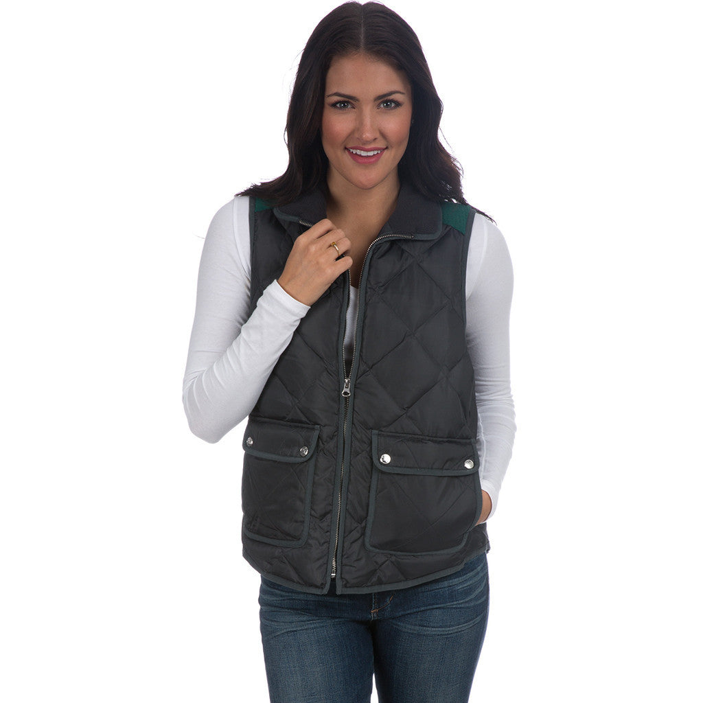 Easton Vest in Charcoal   - 1