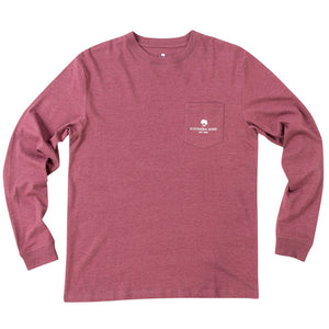 Elemental Compass Long Sleeve Tee Shirt in Oxen Red by The Southern Shirt Co.  - 2