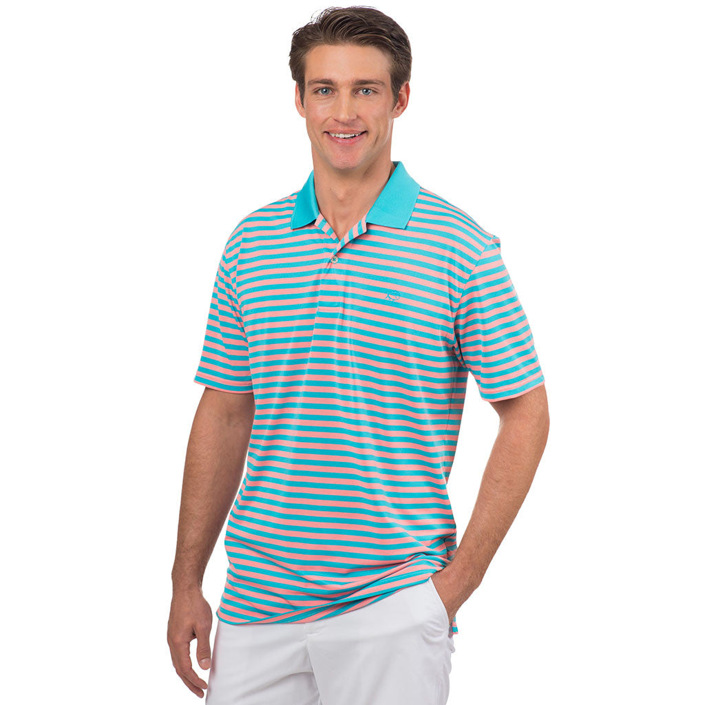 Fairway Stripe Performance Polo