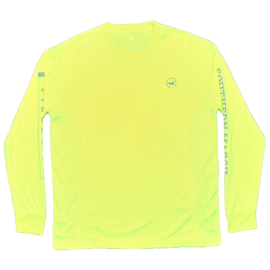FieldTec Fishing Tee - Long Sleeve in Neon Yellow by Southern Marsh  - 1