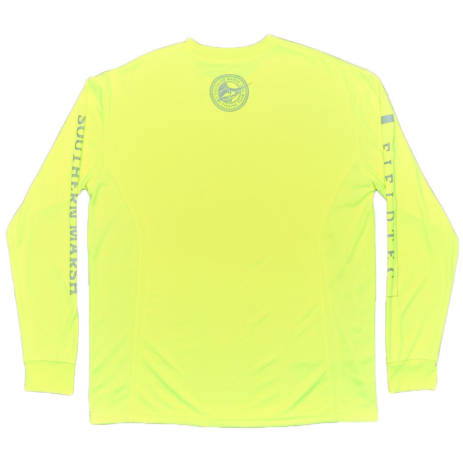 FieldTec Fishing Tee - Long Sleeve in Neon Yellow by Southern Marsh  - 2