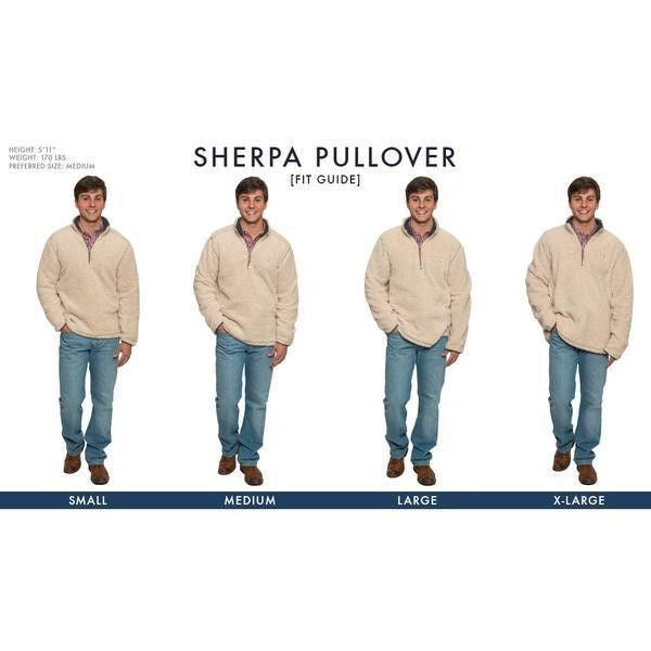 Heathered Quarter Zip Sherpa Pullover in Navy by The Southern Shirt Co Tide and Peak Outfitters