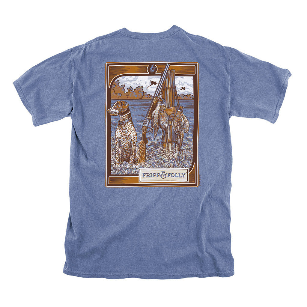 Fripp & Folly Dog with Kill Tee in Blue Jean