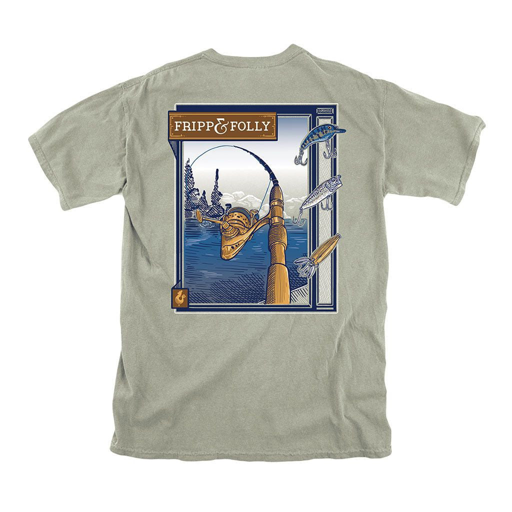 Fripp & Folly Freshwater Reel Tee Shirt in Bay 