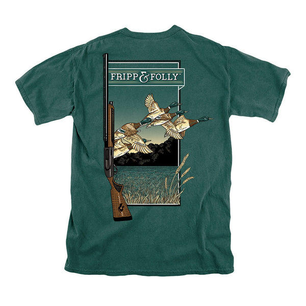 Fripp & Folly Gun with Mallards Tee in Blue Spruce