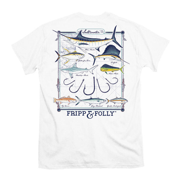 Fripp & Folly Saltwater Collection Tee in White