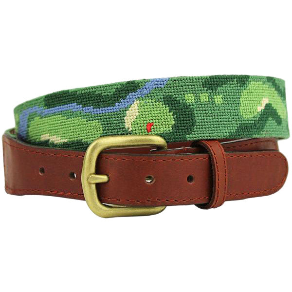 Front Nine Needlepoint Belt