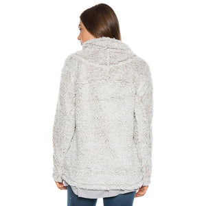 Frosty Tipped Women's Stadium Pullover in Putty by True Grit (Dylan)  - 3