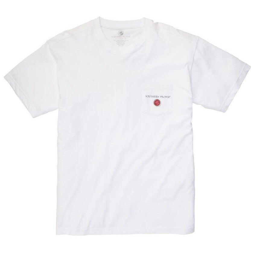 Grand Old Party Time Tee Shirt in White by Southern Proper
