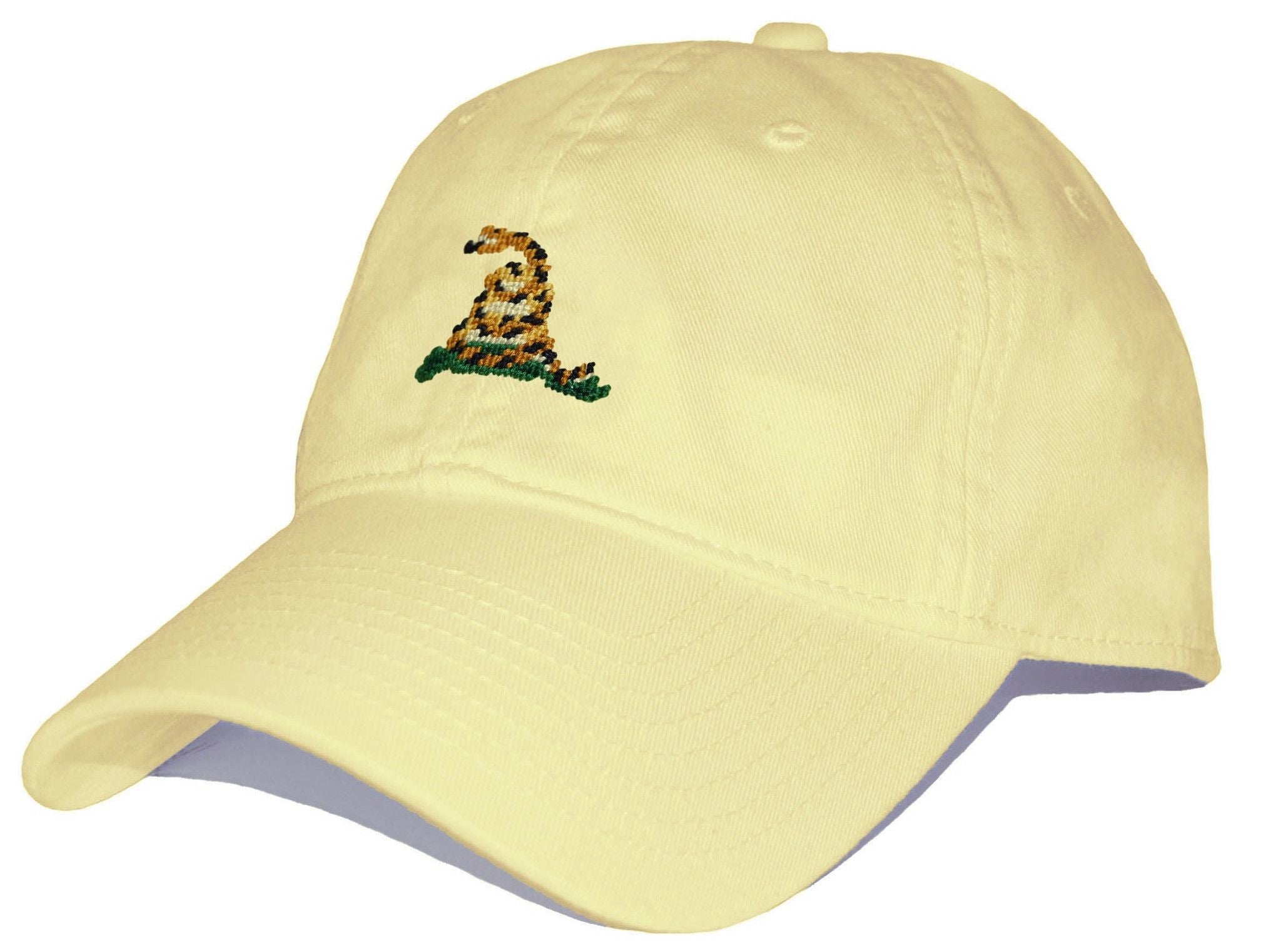 Gadsden Needlepoint Hat in Butter Yellow  