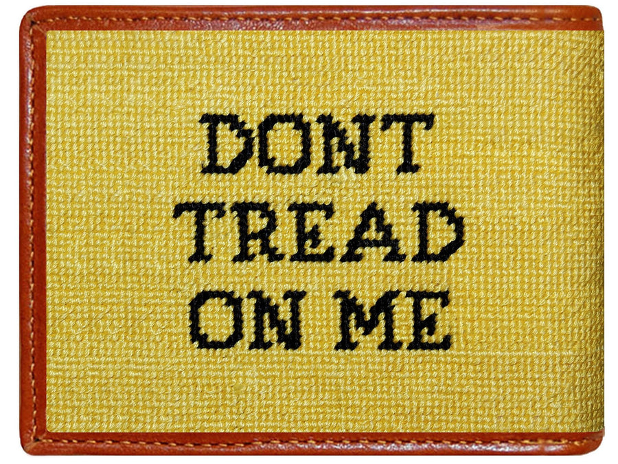 Gadsden Flag Needlepoint Wallet in Yellow   