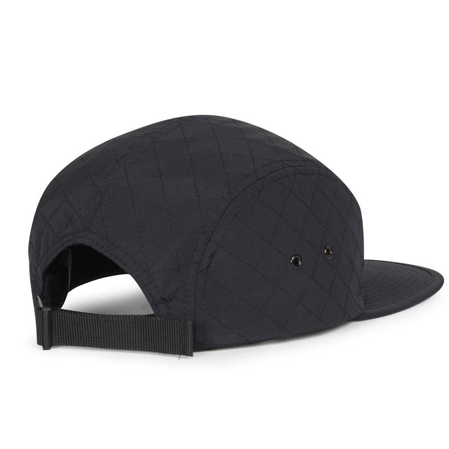 Glendale Cap in Black Quilted Nylon by Herschel Supply Co.  - 1