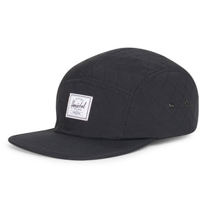Glendale Cap in Black Quilted Nylon by Herschel Supply Co.  - 1