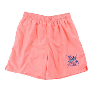 Guy Harvey Grand Slam Swim Trunks in Coral