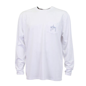 Guy Harvey Patriot Pro UVX Long Sleeve Performance Shirt in White