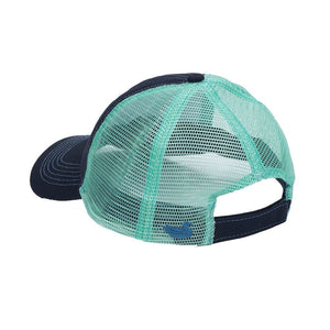 Cattail Trucker Hat in Navy by Southern Marsh  - 2