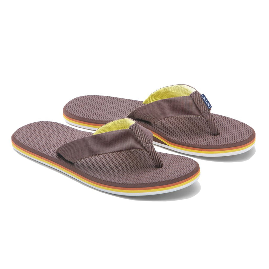Hari Mari Men's Dunes Flip Flop in Gray, Blue & Orange