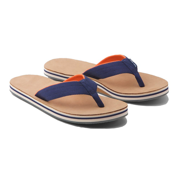 Men's Scouts Flip Flop in Navy & Orange by Hari Mari
