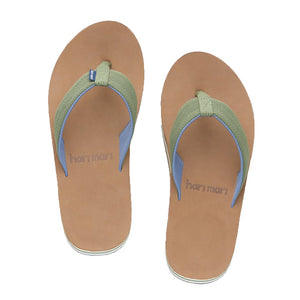 Hari Mari Men's Scouts Flip Flop in Woods Green & Blue