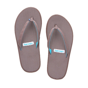 Hari Mari Women's Dunes Flip Flop in Brown, Yellow & Blue