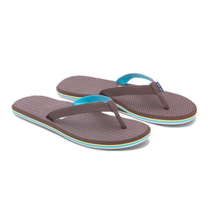Hari Mari Women's Dunes Flip Flop in Brown, Yellow & Blue