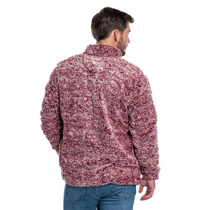 Heather Sherpa Pullover with Pockets in Windsor Wine by The Southern Shirt Co. 