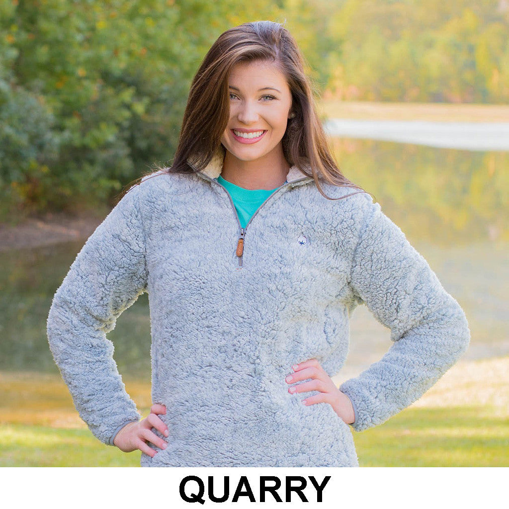 Heathered sherpa pullover hotsell
