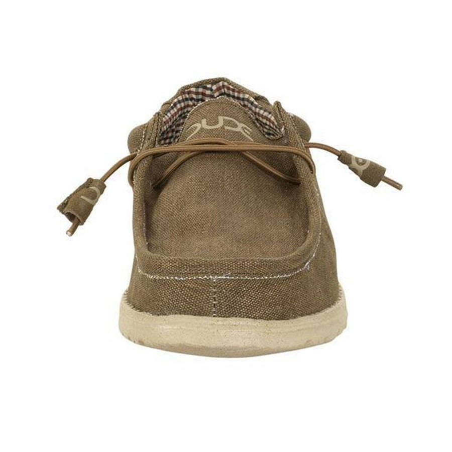 Hey Dude Wally Canvas Shoe in Nut