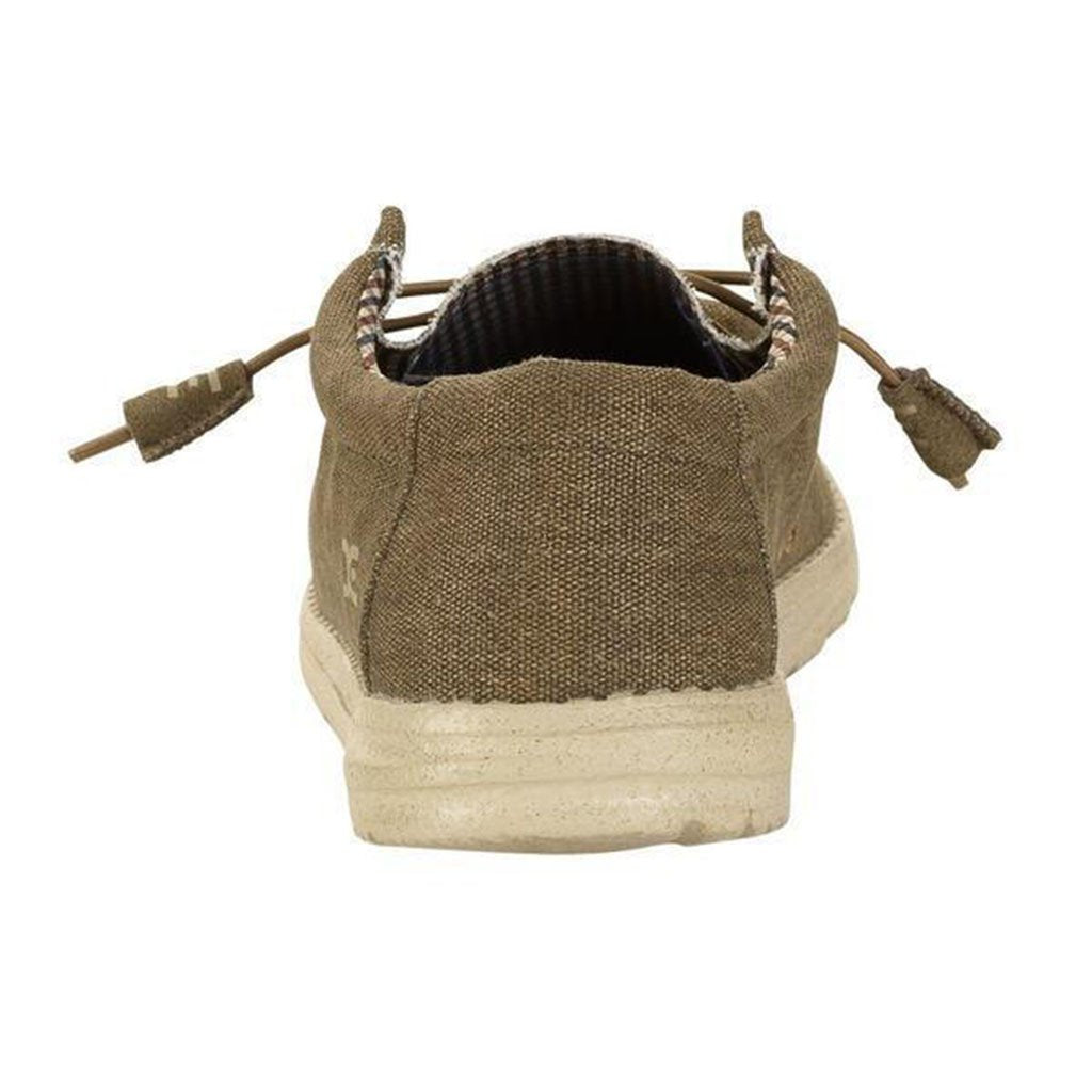 Hey Dude Wally Canvas Shoe in Nut