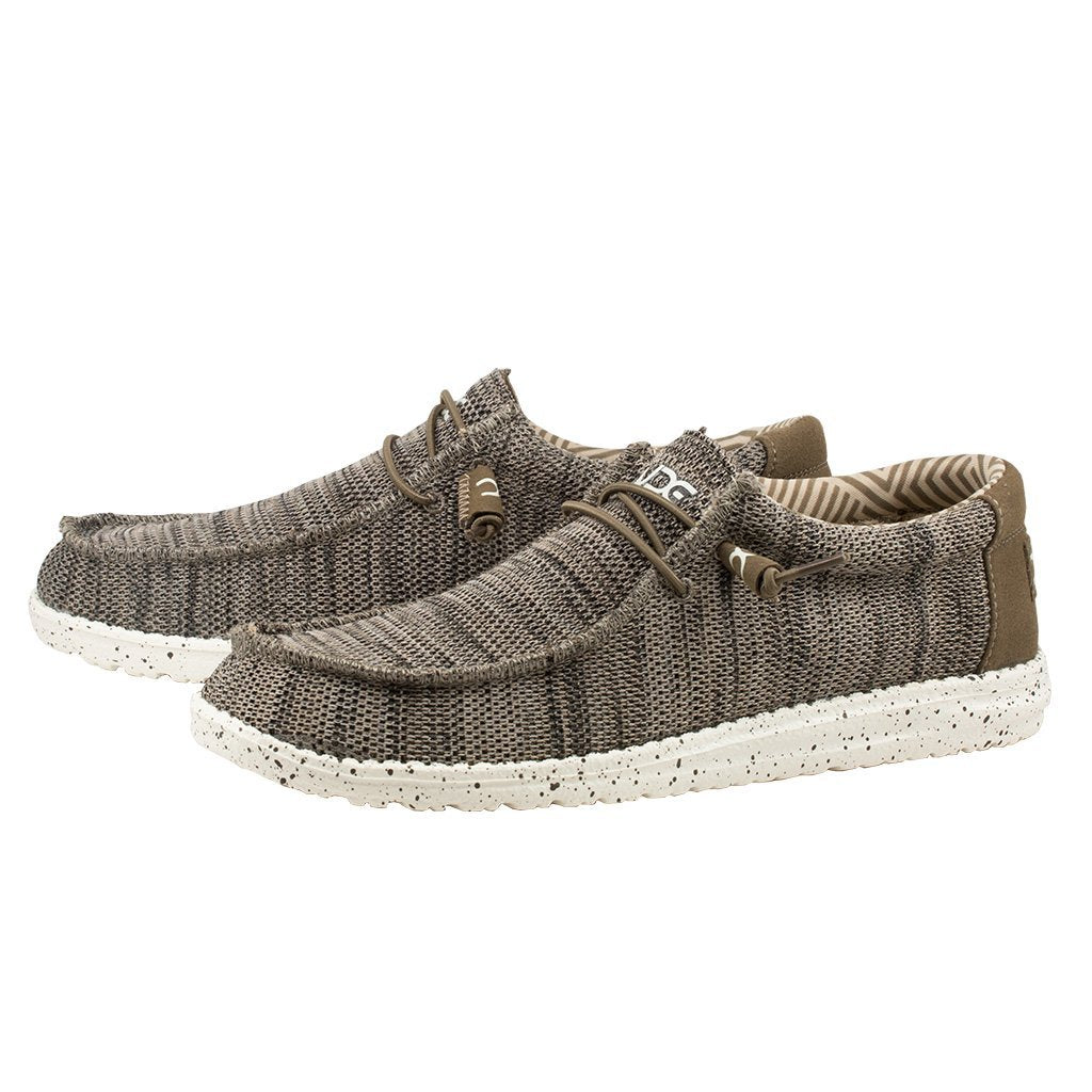 Hey Dude Wally Sox Shoe in Brown