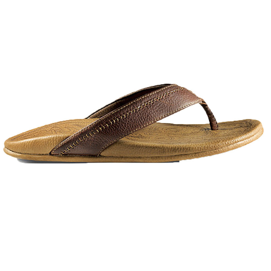 Men's Hiapo Sandal in Dark Java & Toffee   - 1