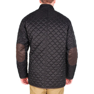 Quilted Reversible Jacket in Black & Khaki by Madison Creek Outfitters  - 3
