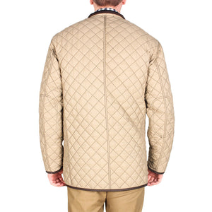 Quilted Reversible Jacket in Black & Khaki by Madison Creek Outfitters  - 4