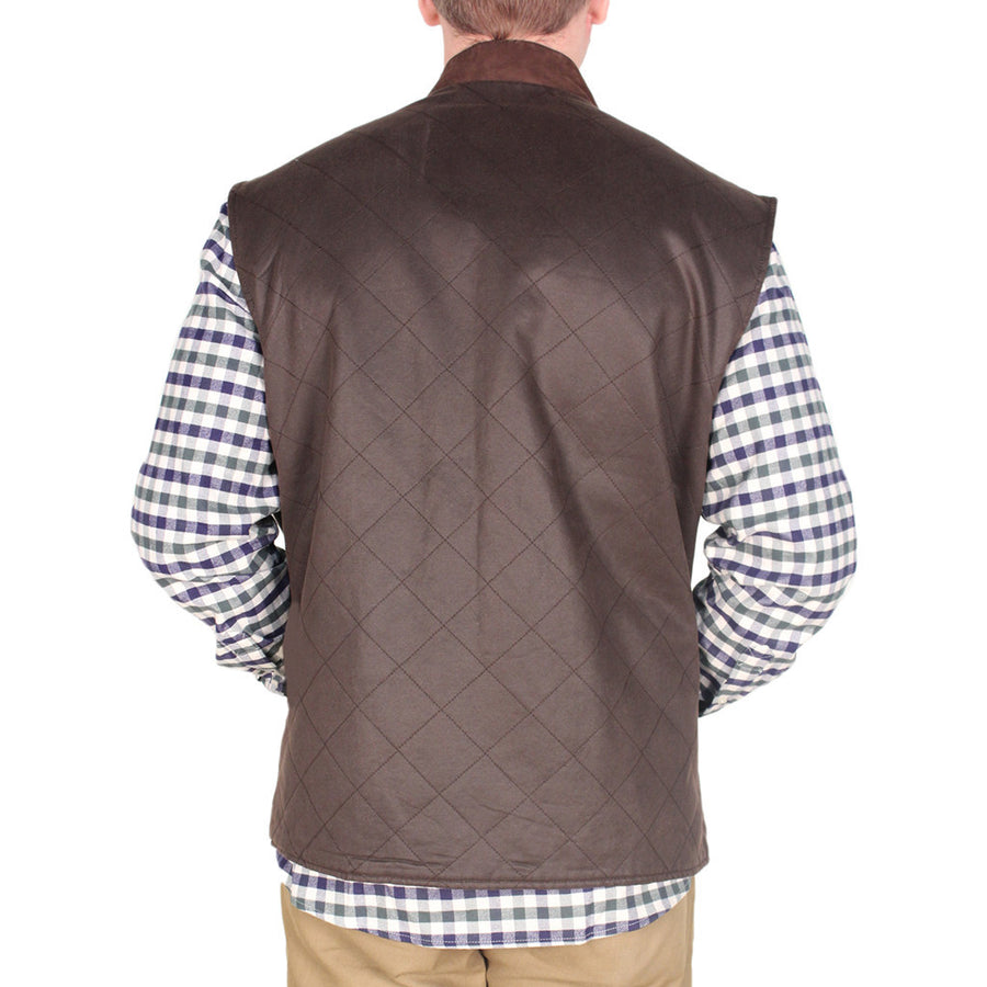Quilted Vest in Brown by Madison Creek Outfitters  - 1