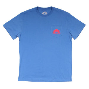 Logo Simple Pocket Tee in Chill Blue by Waters Bluff