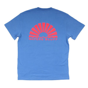 Logo Simple Pocket Tee in Chill Blue by Waters Bluff