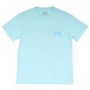 Danger Zone Simple Pocket Tee in Mint by Waters Bluff