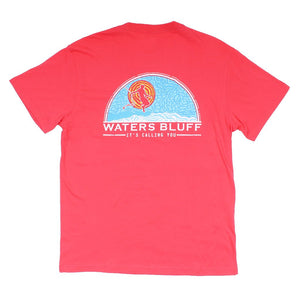 Ropeswanger Simple Pocket Tee in Bright Red by Waters Bluff
