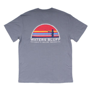 Fisher Simple Pocket Tee in Grey by Waters Bluff