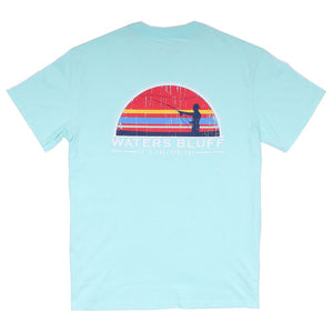 Fisher Simple Pocket Tee in Mint by Waters Bluff