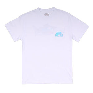 Wake N Bait Simple Pocket Tee in White by Waters Bluff