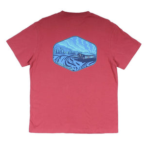 Under the Neon Simple Pocket Tee in Clay by Waters Bluff