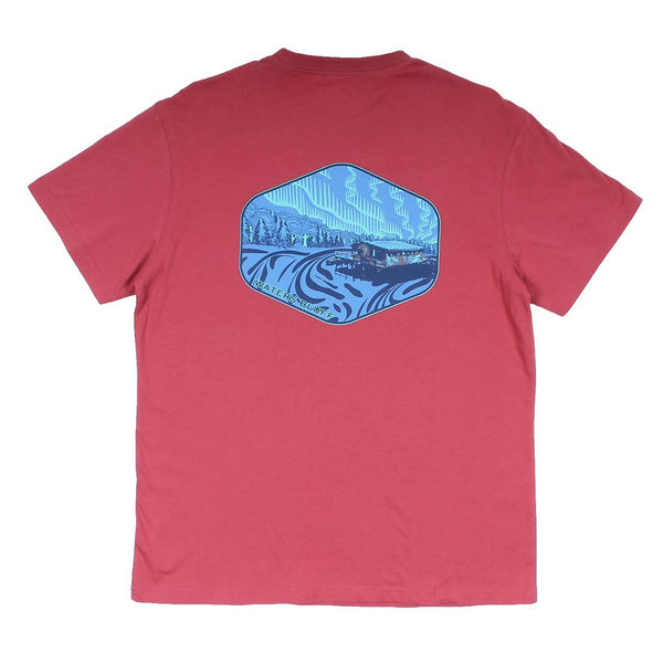 Under the Neon Simple Pocket Tee in Clay by Waters Bluff