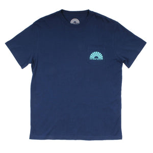 Under the Neon Simple Pocket Tee in Navy by Waters Bluff