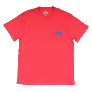Logo Simple Pocket Tee in Bright Red by Waters Bluff