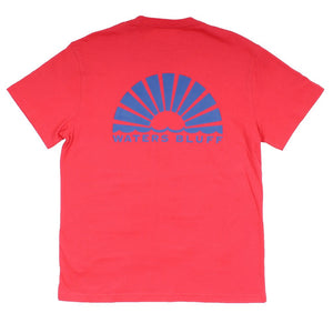 Logo Simple Pocket Tee in Bright Red by Waters Bluff