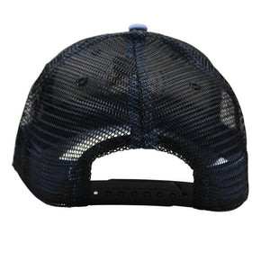 Bluff Horizion Trucker Hat in Slate Blue & Black   - 2