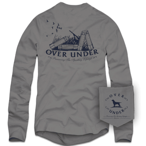 "In the Blind" Long Sleeve Tee in Hurricane Grey by Over Under Clothing 