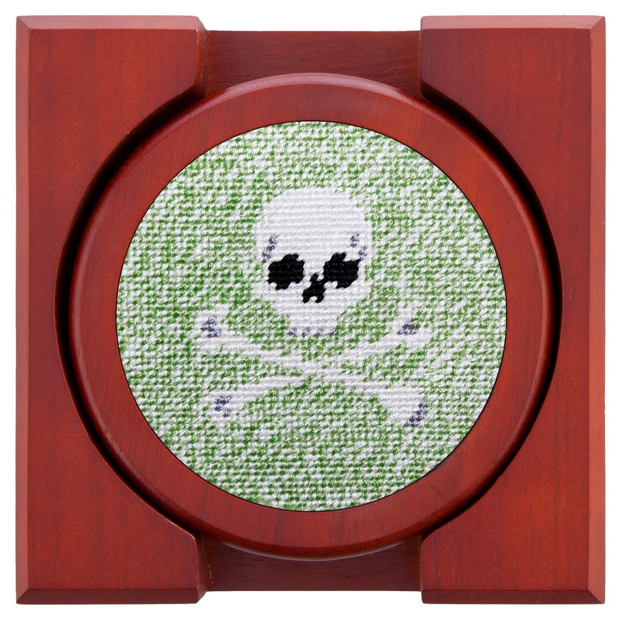 Heathered Jolly Roger Coasters in Multicolor   