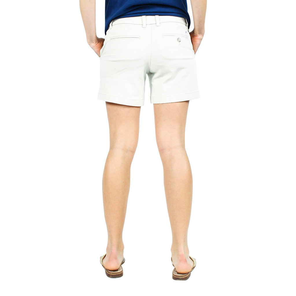 Ladies Chino 5 Shorts in Stone FINAL SALE Tide and Peak Outfitters
